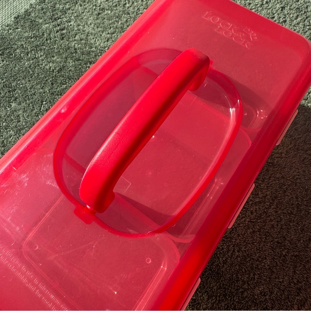 Lock & Lock Red Trio Storage Container - Picture 2 of 7